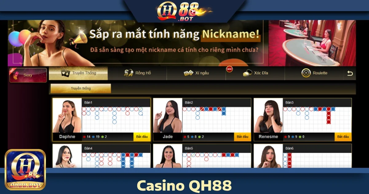 CASINO 5 Hướng dẫn tham gia Casino QH88